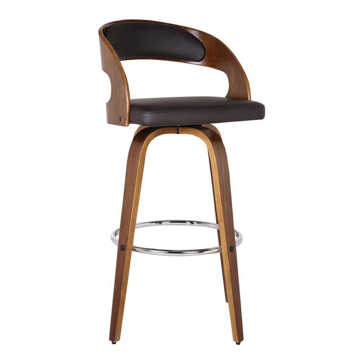 26" Faux Leather Counter Stool in Brown H585272