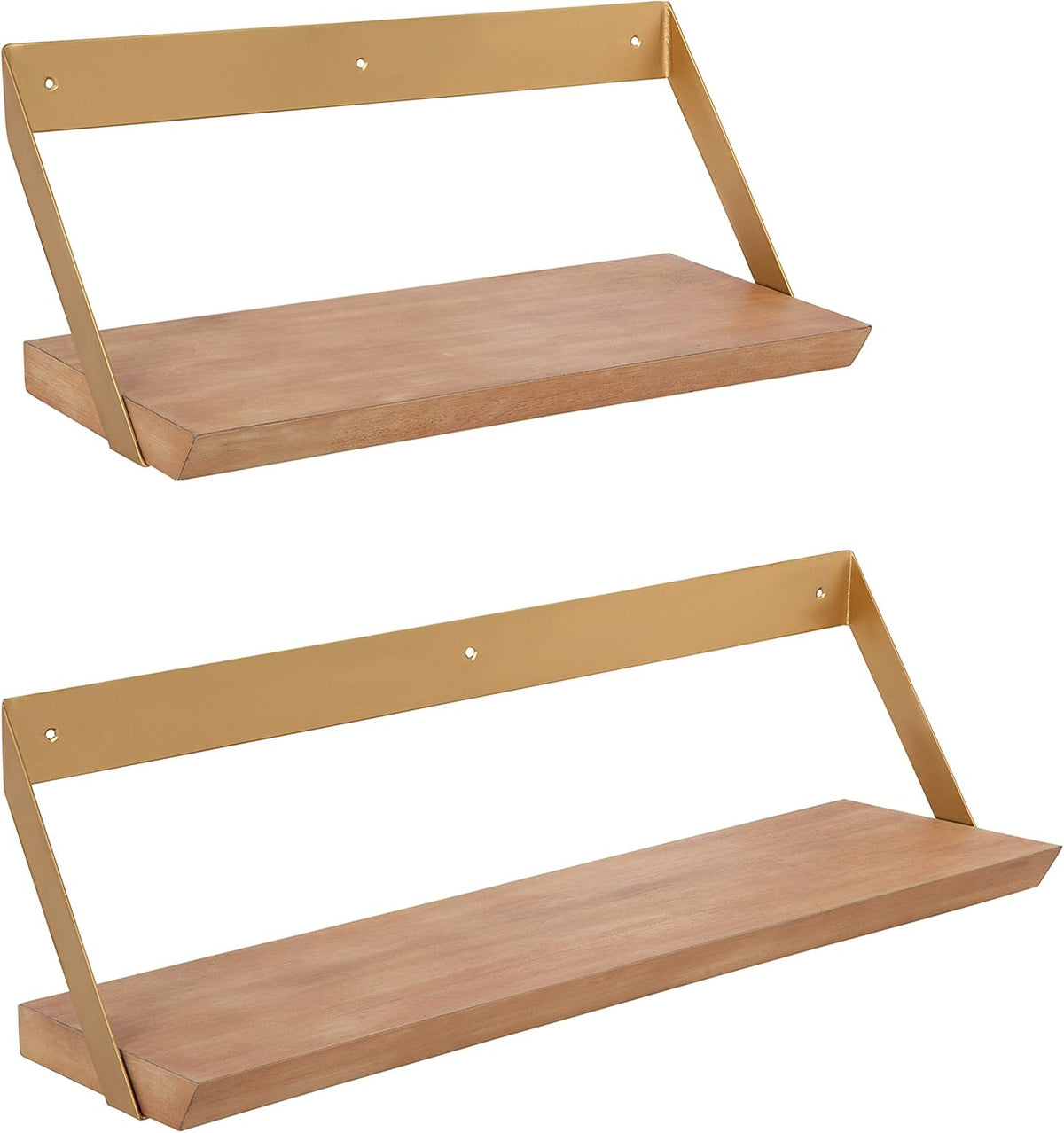 Rustic Floating Wall Shelf, Set of 2 T63004