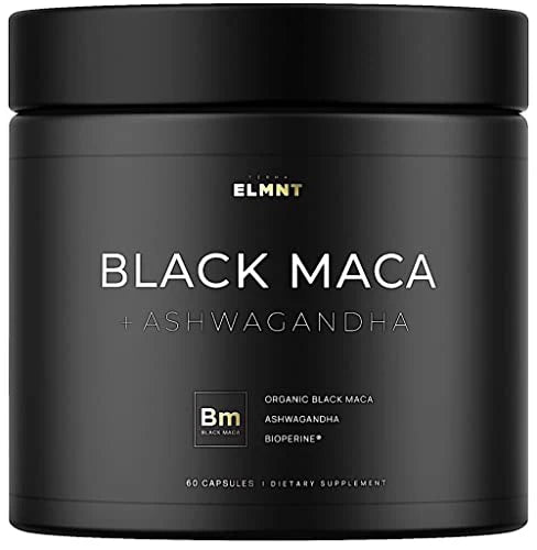 Organic Black Maca Root with Ashwagandha Capsules R990153