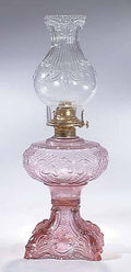 Kerosene Lamp with Crystal Clear Glass Font D34303