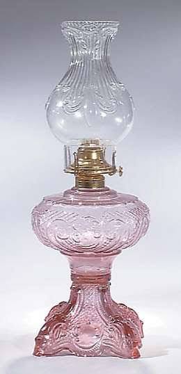 Kerosene Lamp with Crystal Clear Glass Font D34303