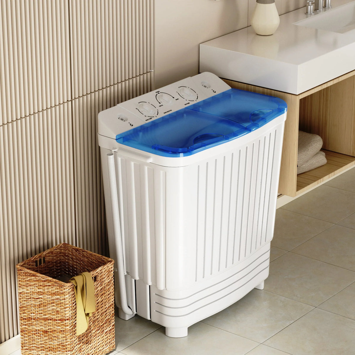 2.33 cu.ft. Twin Tub Portable Washer & Dryer Combo G1604