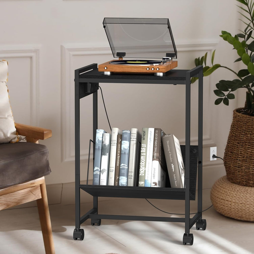 Black Record Player Table L373248