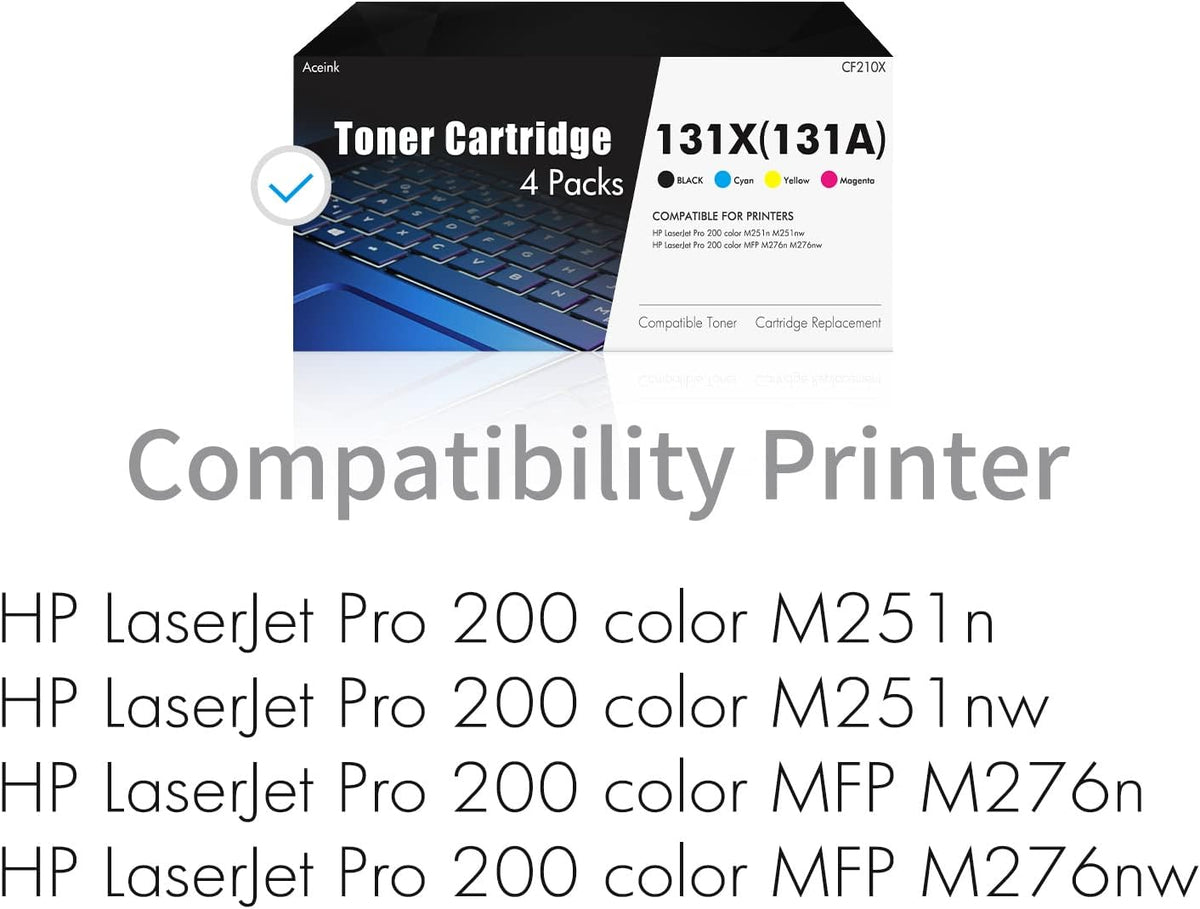 Black Cyan Yellow Magenta Toner Cartridge 4-Pack I67615