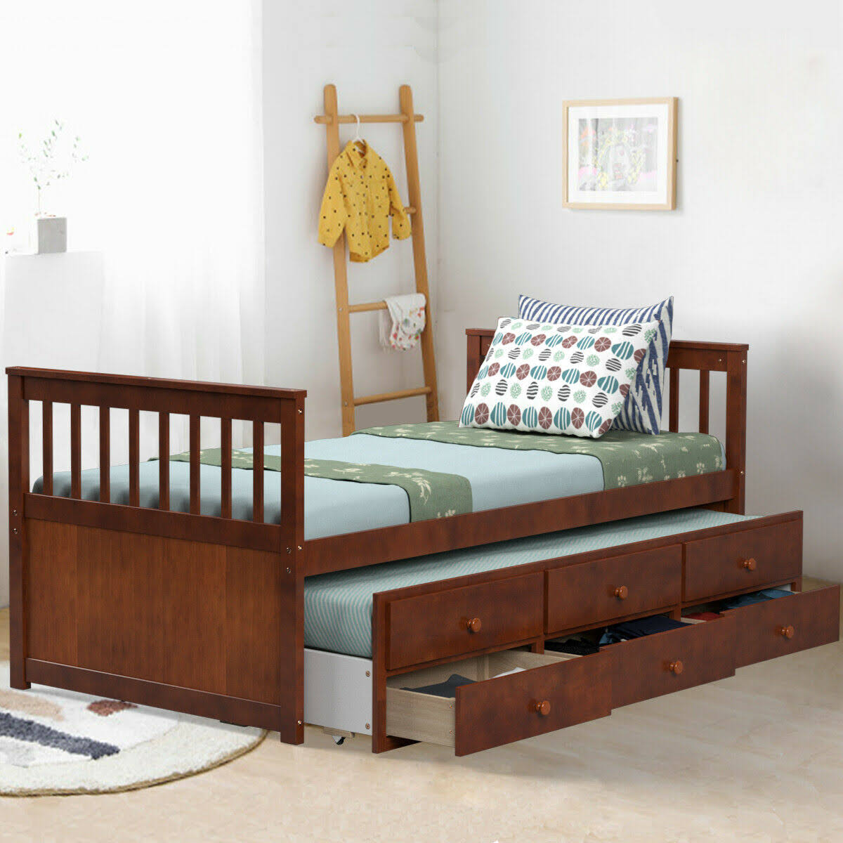 Twin Captain's Bunk Bed L26046