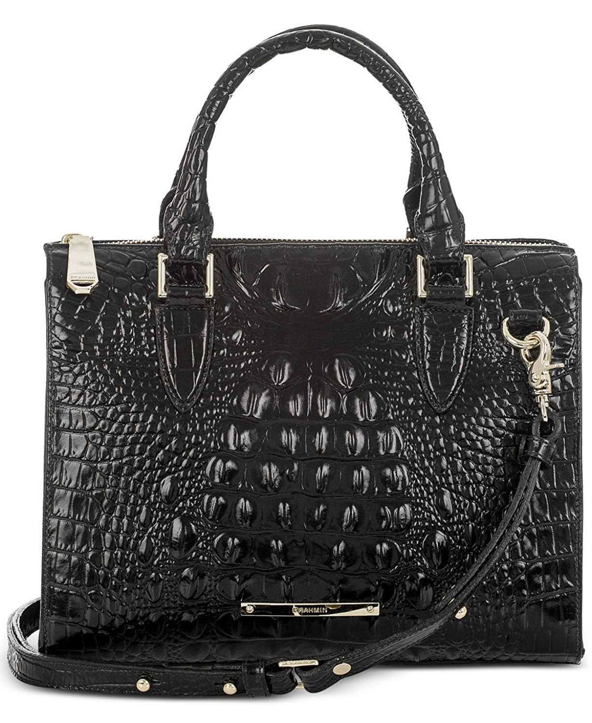 Black Convertible Satchel O9768