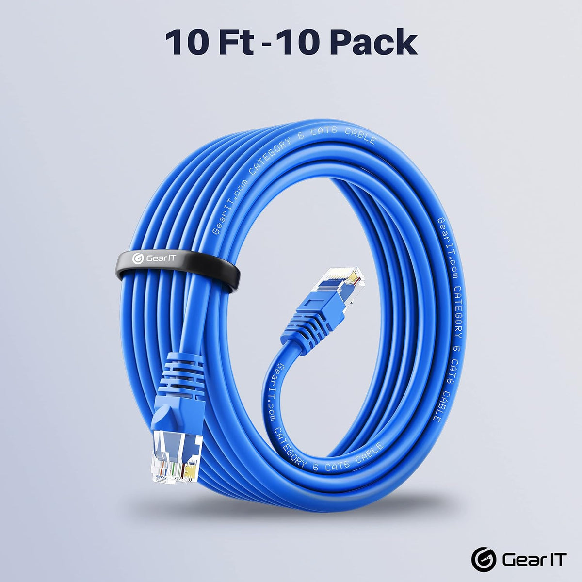 Cat 6 Ethernet Cable 100 ft (5-Pack) Blue F14826