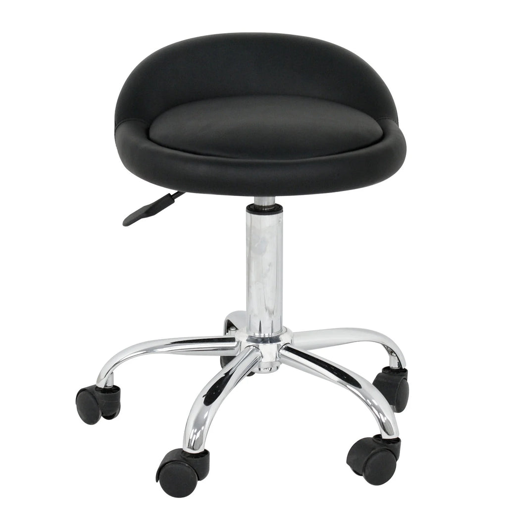 Set of Two Swivel Salon Stool Chair, Black I33959