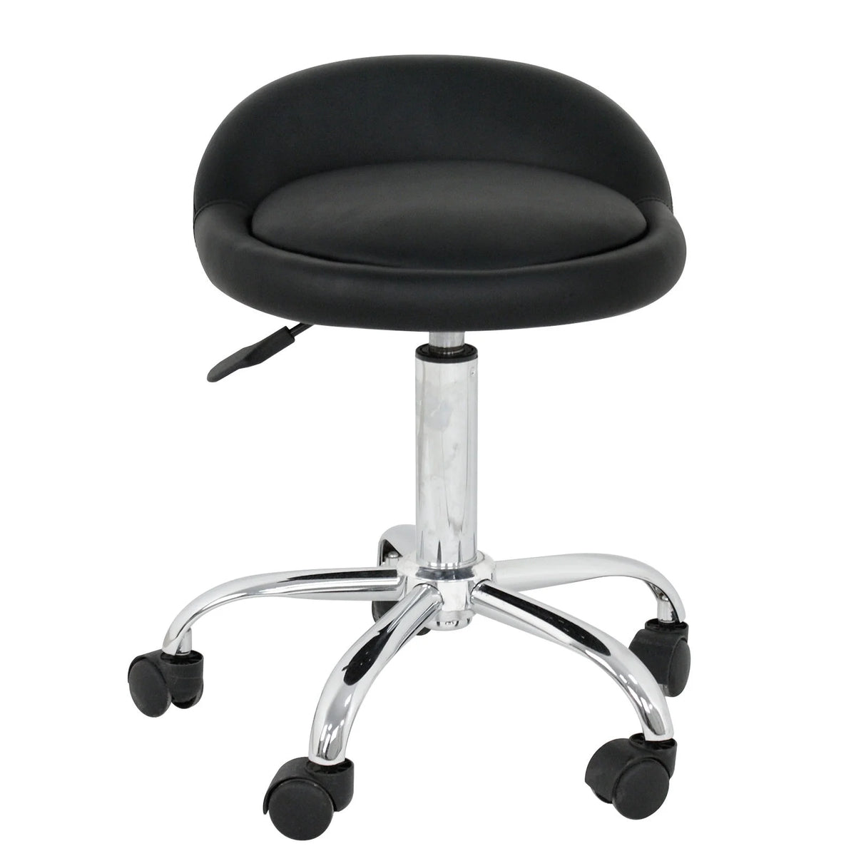 Set of Two Swivel Salon Stool Chair, Black I33959
