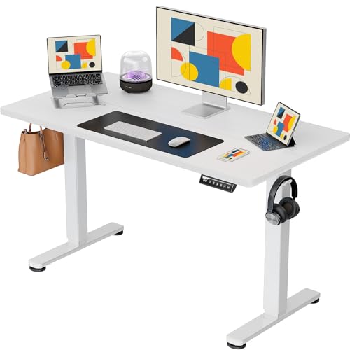 Height Adjustable Electric Standing Desk 48 x 24 Inches Black C426