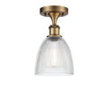 Brushed Brass 1 Light Semi-Flush Mount A340986