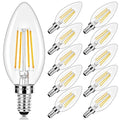 Pack of 5 Clear E12 Candelabra LED Bulbs 40W Equivalent 5000K Daylight White Non-Dimmable G505