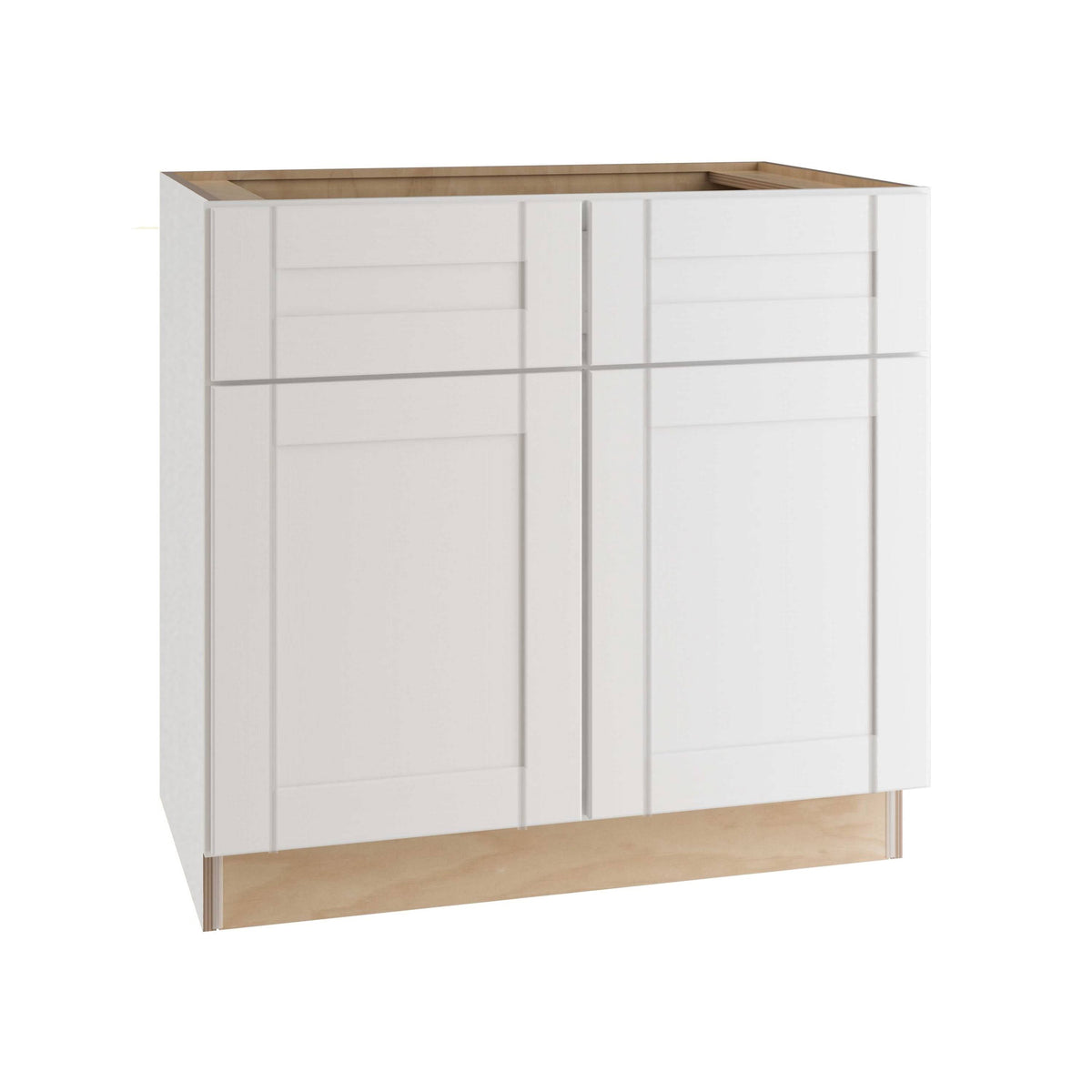 Vesper White Shaker Assembled Plywood 33 in. x 34.5 in. x 24 in. Sink Base Cabinet Z452