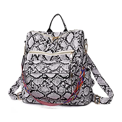 Grey Snake Print Backpack C2271