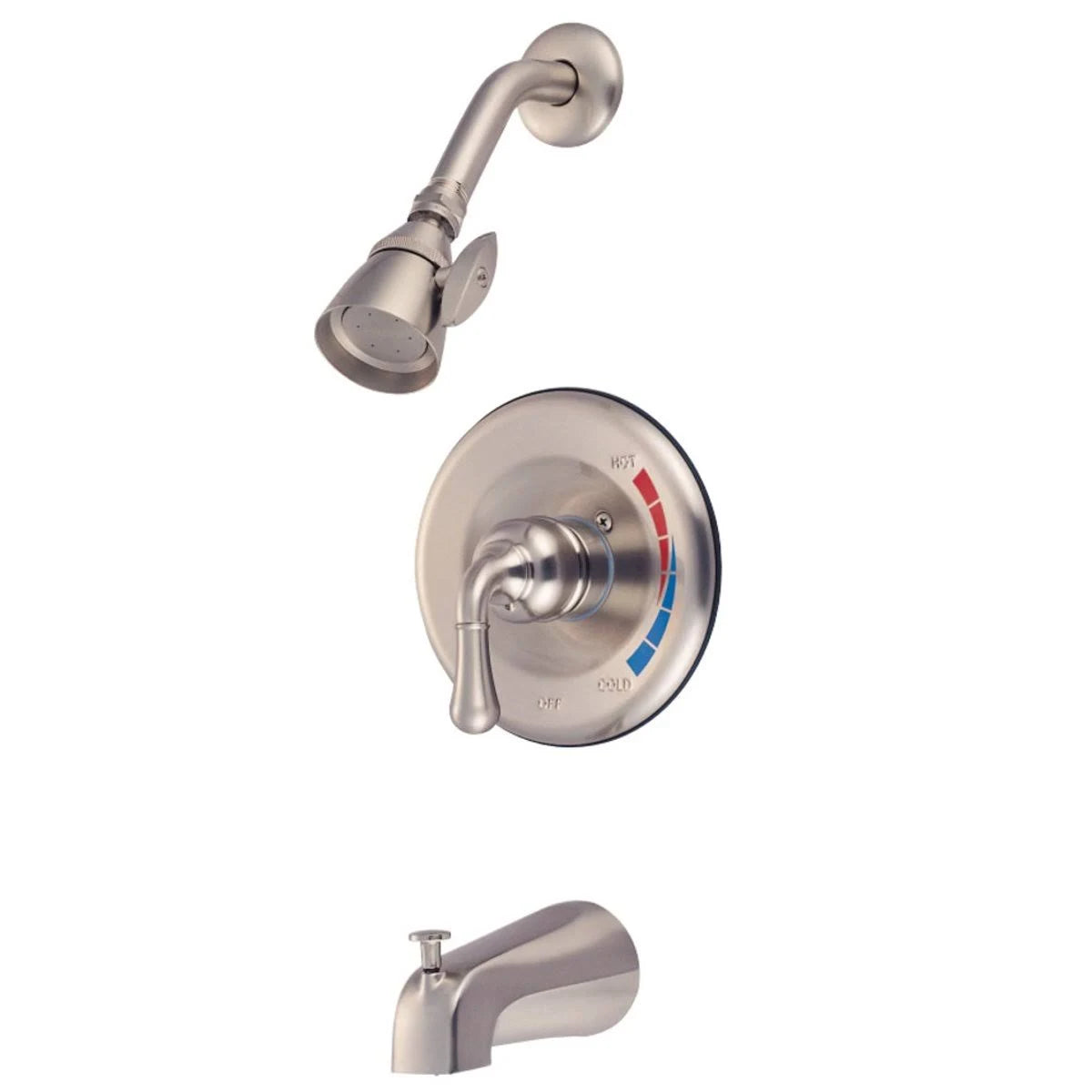 Polished Chrome/Polished Brass Tub and Shower Faucet with Single Handle F39090