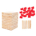 100 Pieces Wooden Blocks Stacking Game Building Kits Board Games W4936