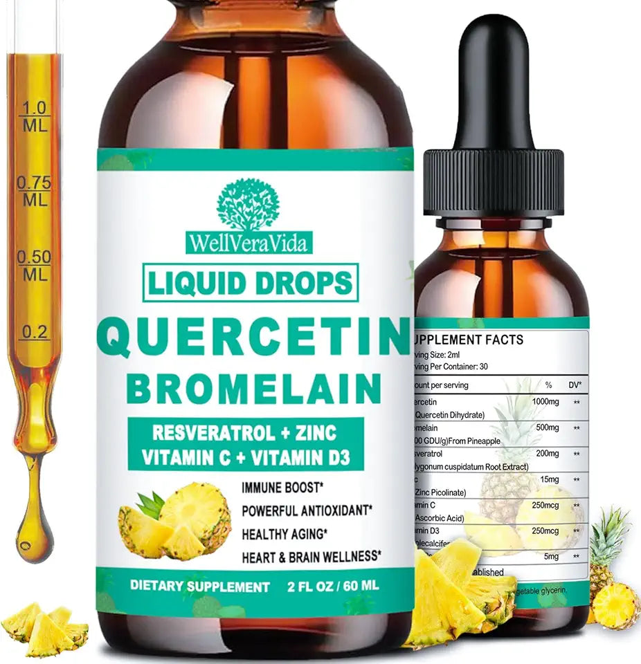Quercetin with Bromelain Liquid Drops X582214