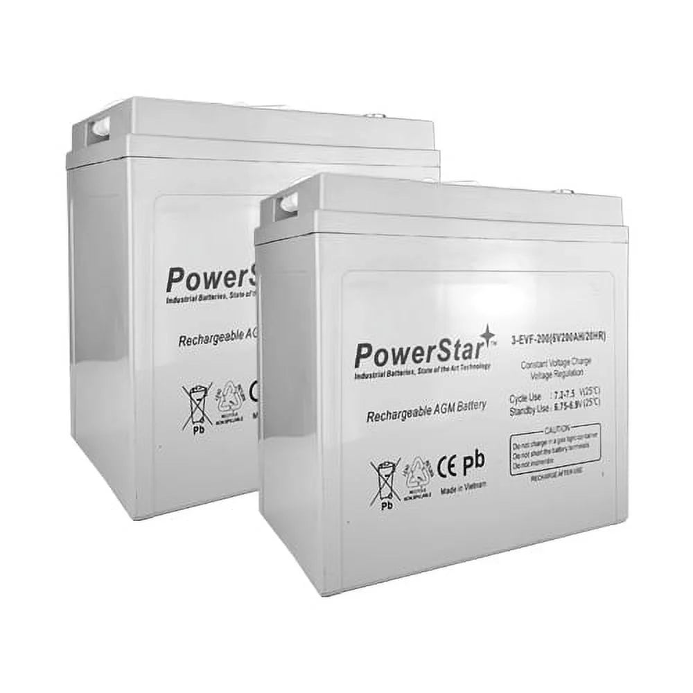 6V 200Ah Deep Cycle Flooded Lead Acid Battery x2 A25197