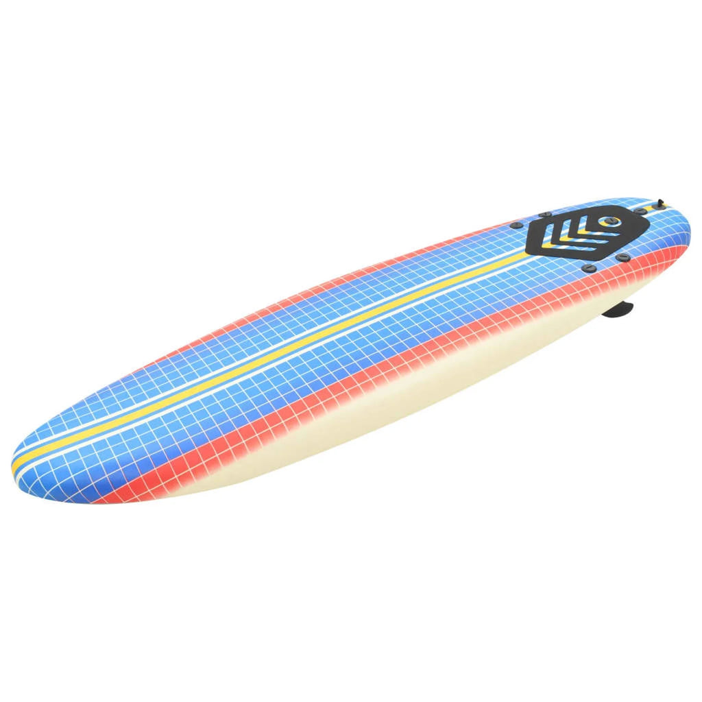 Surfboard with Leash and Plastic Fins N1861