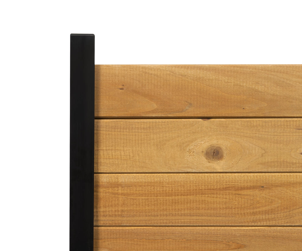 Outdoor Wood Privacy Screen Enclosure 42in H x 38in W 2 Panels B5726