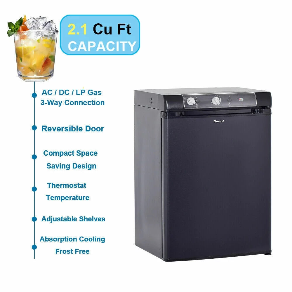 2.1 Cu ft Gas Portable Refrigerator W431