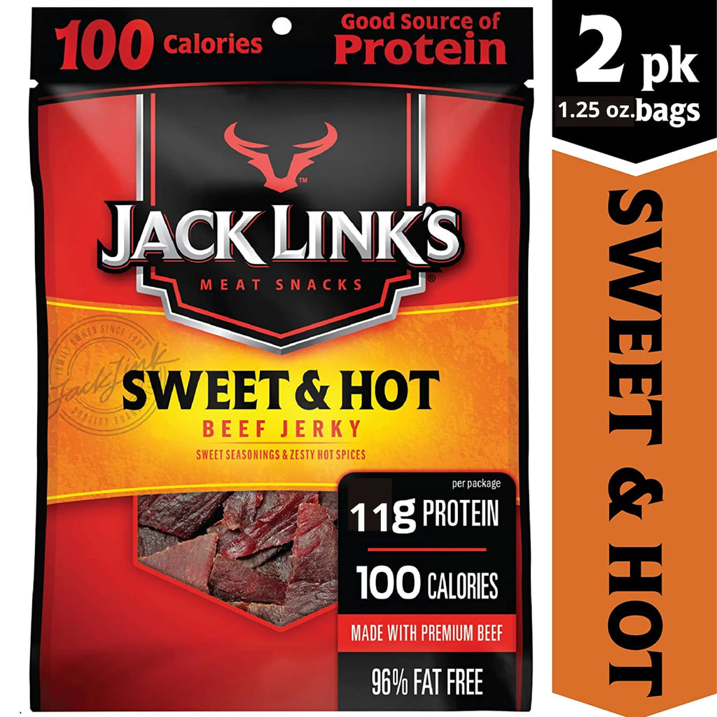 Beef Jerky Sweet and Hot, 1.25 Oz, 2 Bags D441