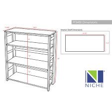 Grey High Folding Bookcase J3374
