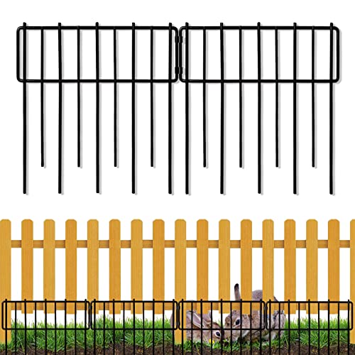 26 PCS 12In x 28Ft Rustproof Metal Wire Garden Fence L1734