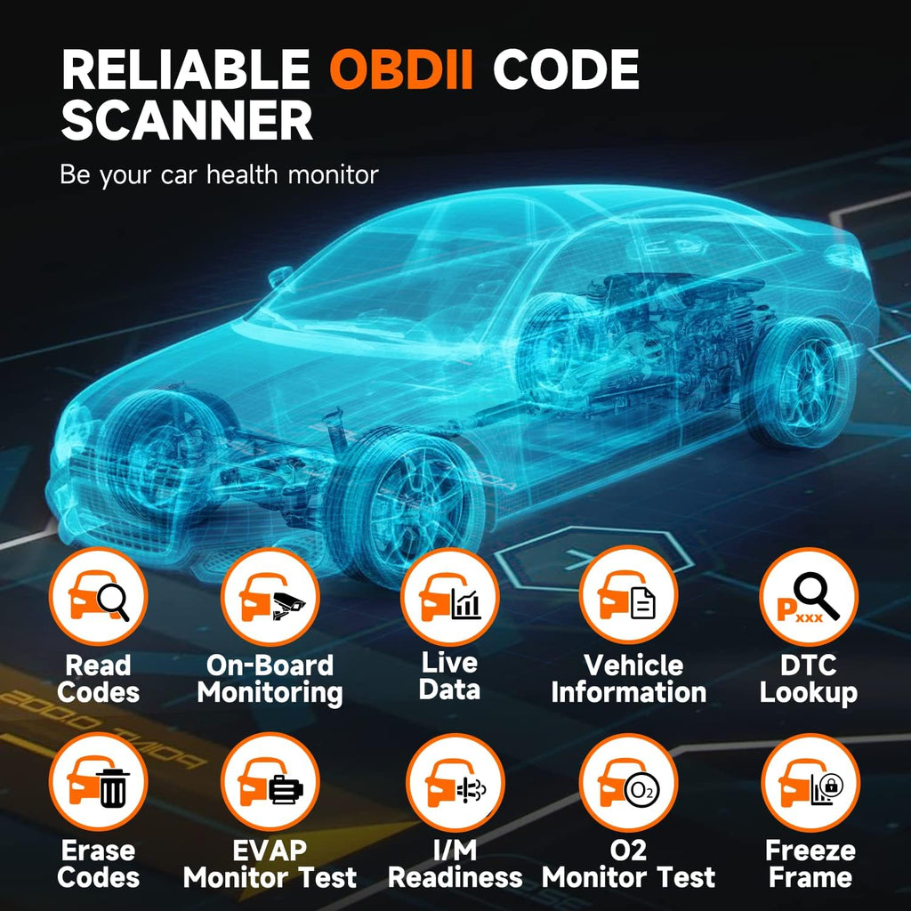 All System Diagnostic Scanner with 8 Service Reset H9804