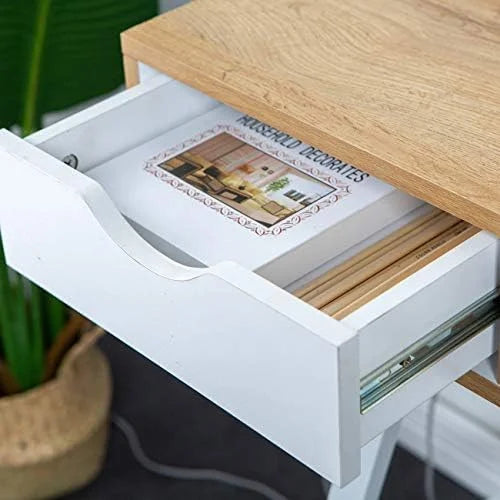 White Computer Desk with 2 Drawers N1305