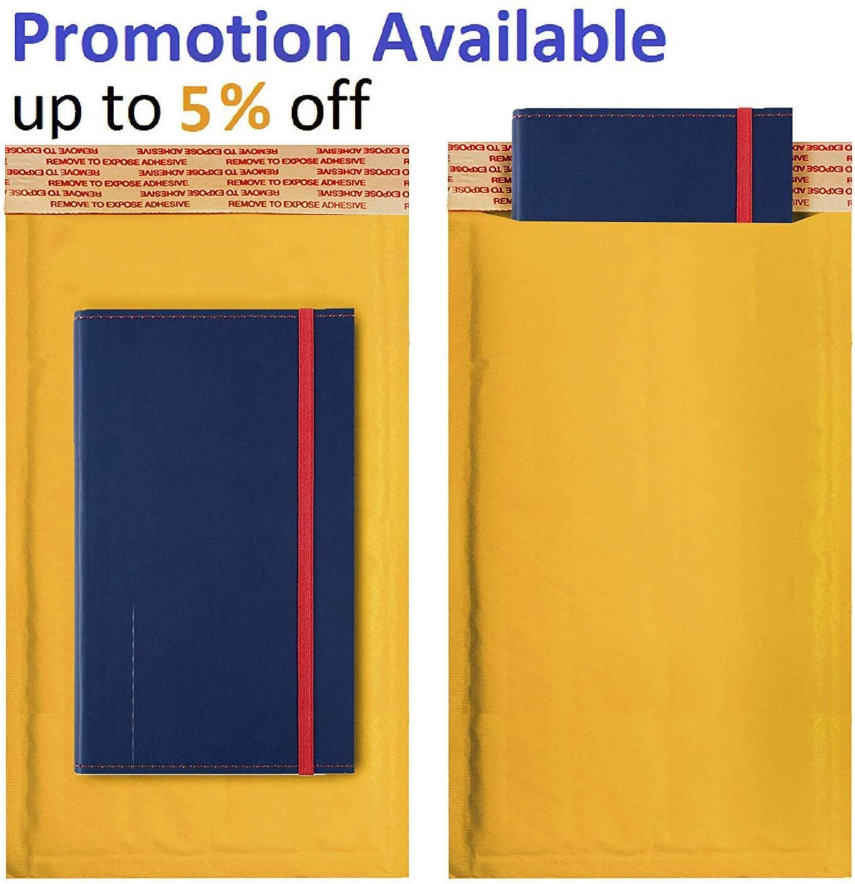 500 Pack Kraft Self Seal Bubble Mailers Padded Envelopes P2729