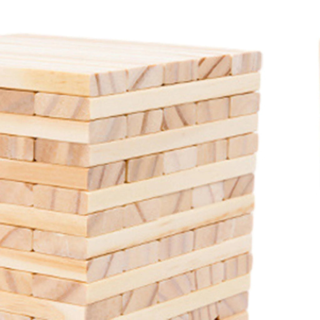100 Pieces Wooden Blocks Stacking Game Building Kits Board Games W4936