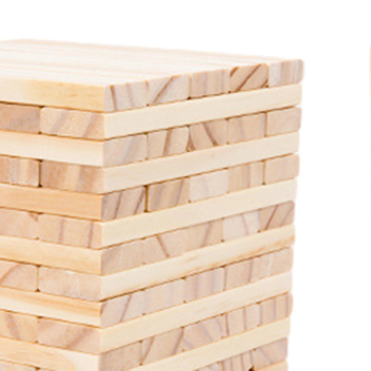 100 Pieces Wooden Blocks Stacking Game Building Kits Board Games W4936