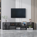 Black L Shape Wood TV Stand 41*17*12 Inch U948514