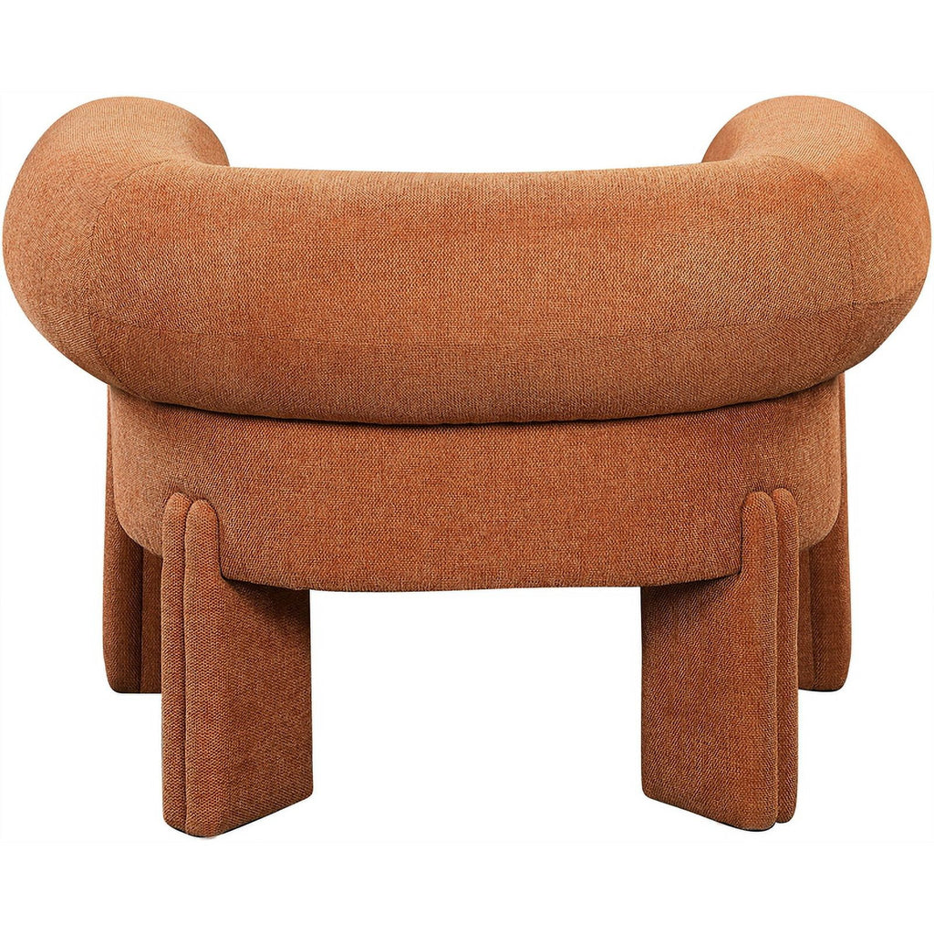 Cognac Fabric Accent Chair J96305