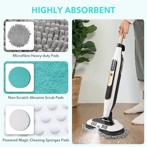 6 Packs Steam Mop Pads Replacement Washable Pad K963