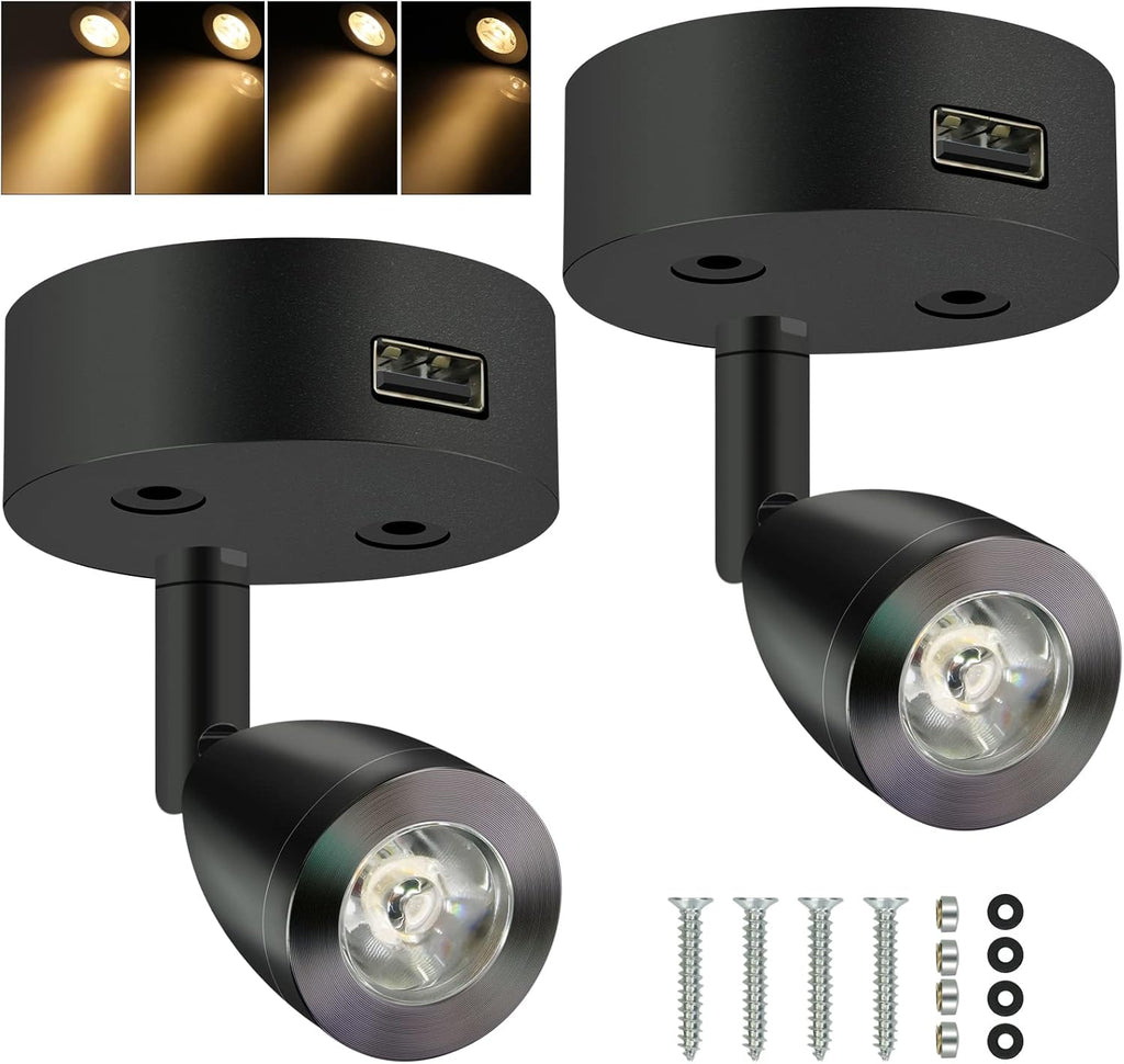 4PCS DC12-24V LED Reading Lamp with USB Port R5098