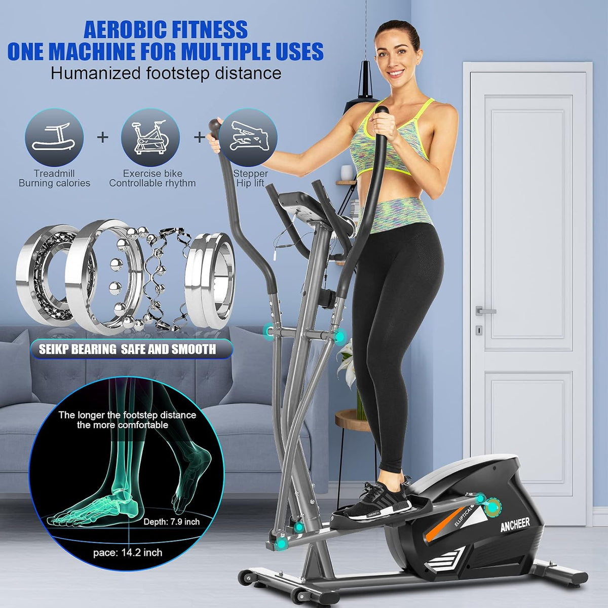 Elliptical Cross Trainer with LCD Monitor I5575