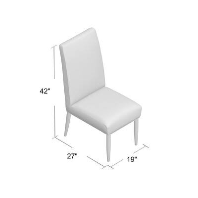 Chestnut Ebony Upholstered Parsons Chair K159157