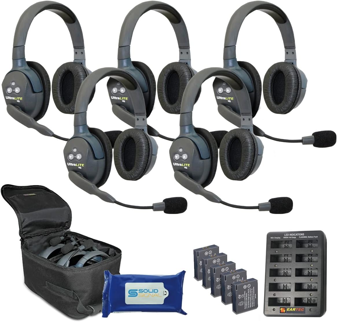 5 Single Ear Wireless Headset Communication System I917