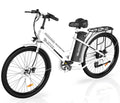 Electric Bike 26 500W Motor Mountain Bike 36V Removable Battery White S518658