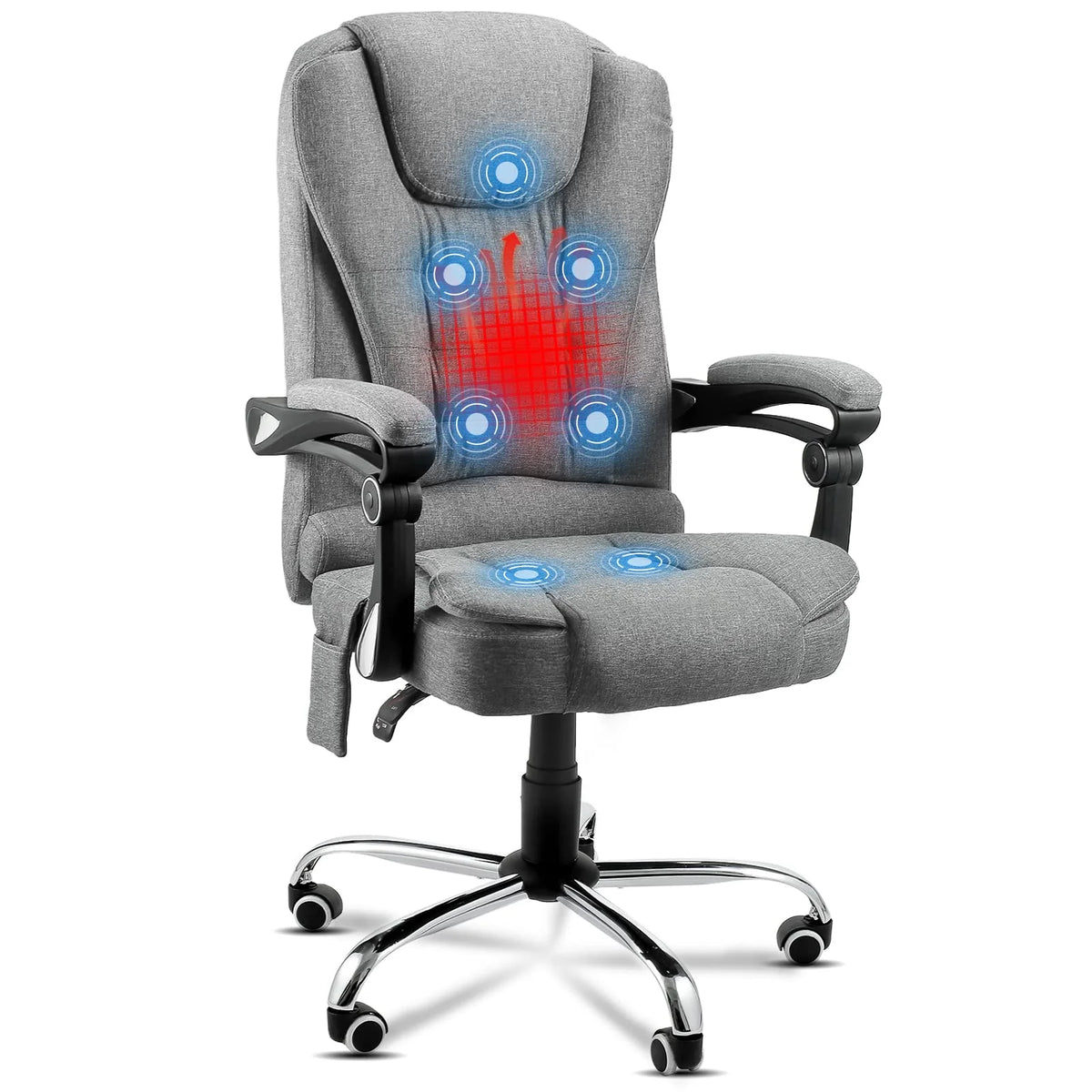 Grey Ergonomic Reclining Office Chair Y7592