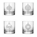 Set of 4 Glass 11 oz Rocks Whiskey Old Fashioned Z355