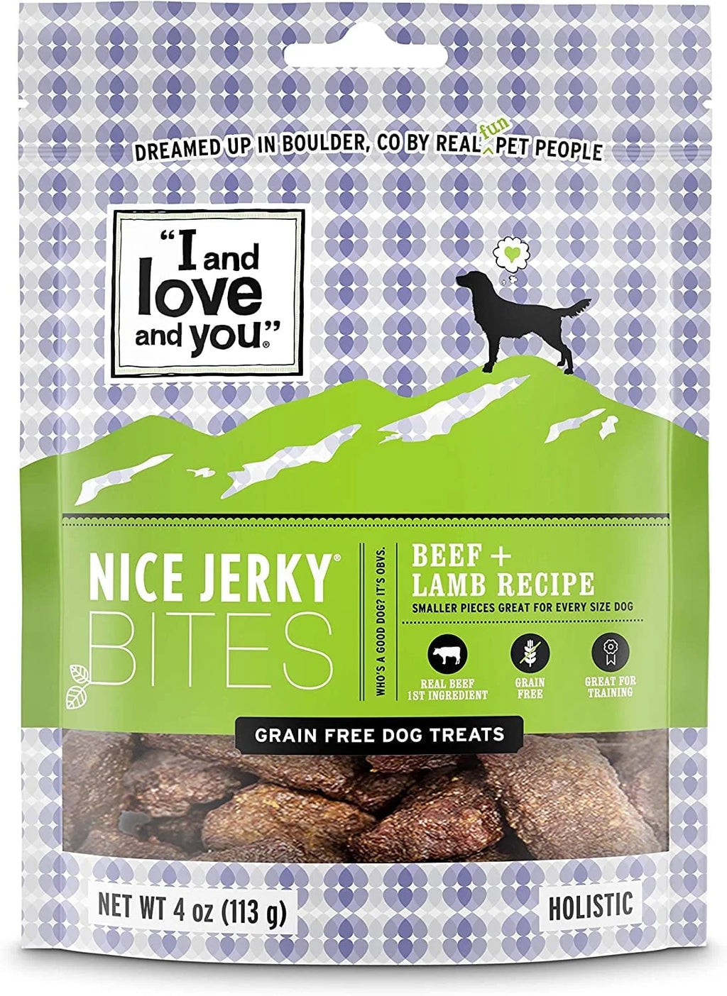 Beef Lamb Recipe Jerky Bites 4 oz Pack of 4 Y955