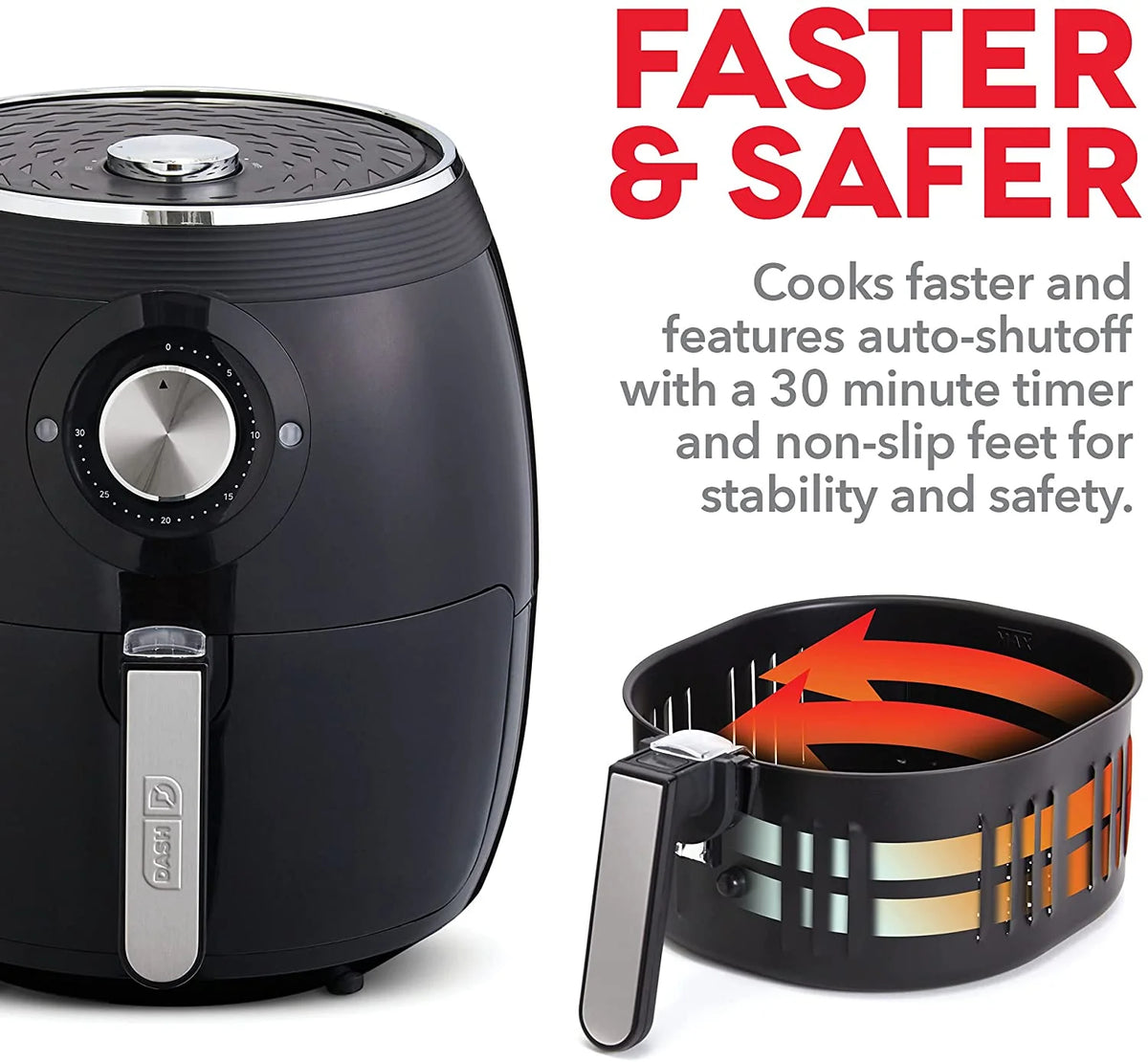 Deluxe Electric Air Fryer Oven Cooker, 6 Quart, Aqua & Mini Rice Cooker Steamer with Removable Nonstick Pot, Aqua Y754786