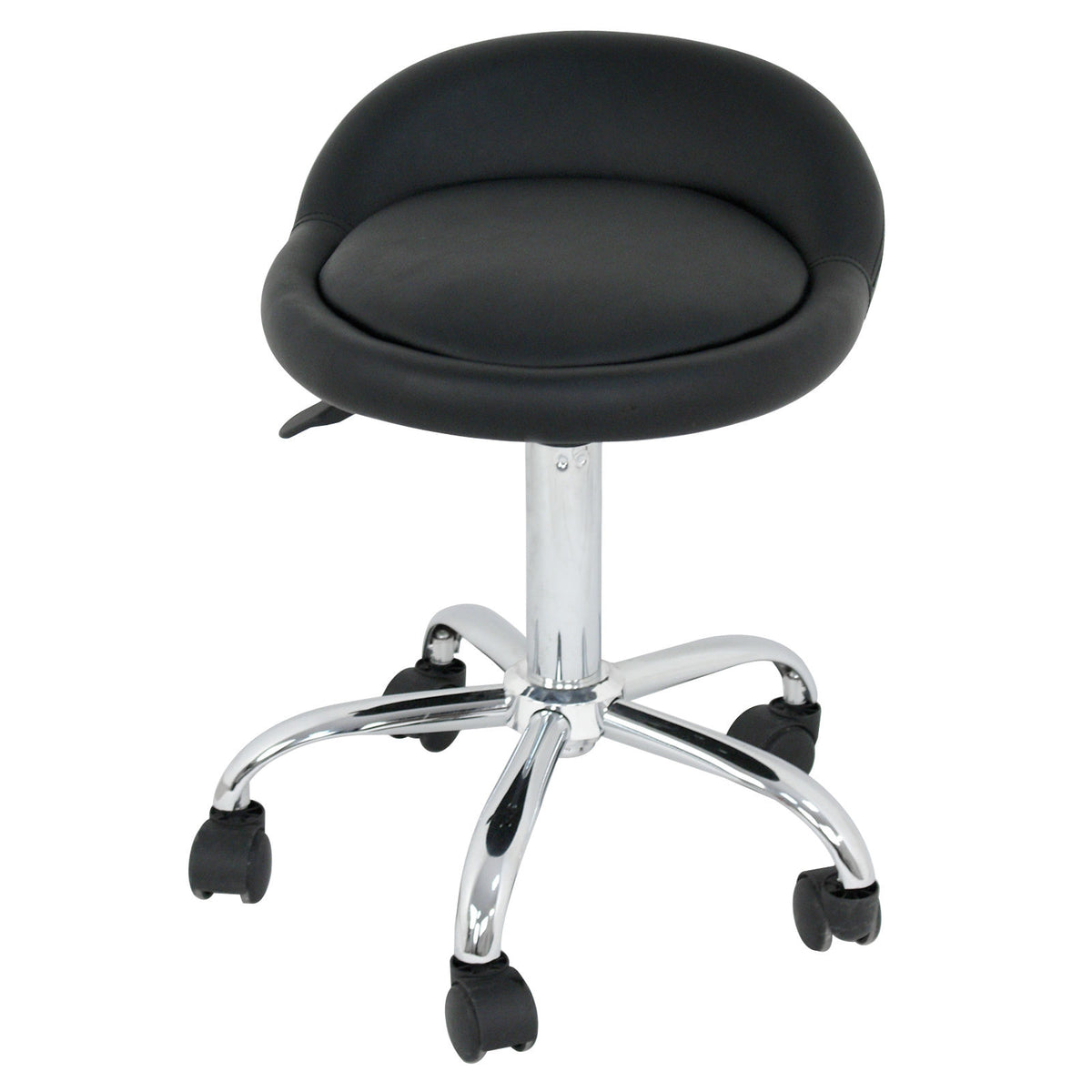 Set of Two Swivel Salon Stool Chair, Black I33959