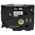 Black on White Label Tape Y296