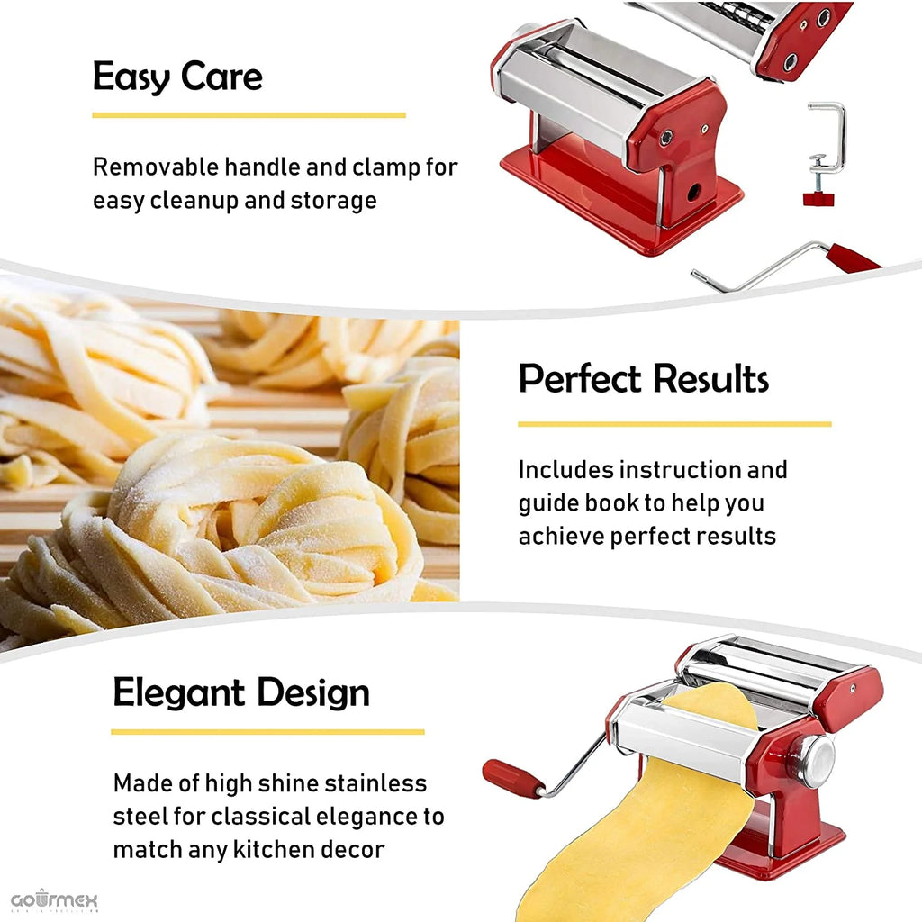 Stainless Steel Manual Pasta Maker Machine L79529