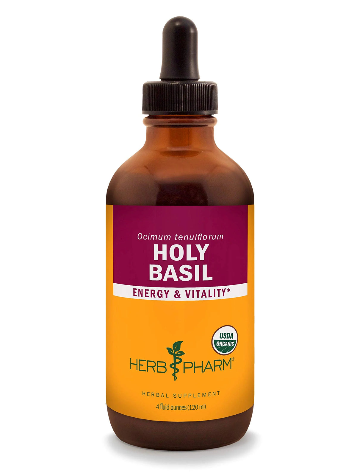 Certified Organic Holy Tulsi Liquid Extract 4 Fl Oz W714006