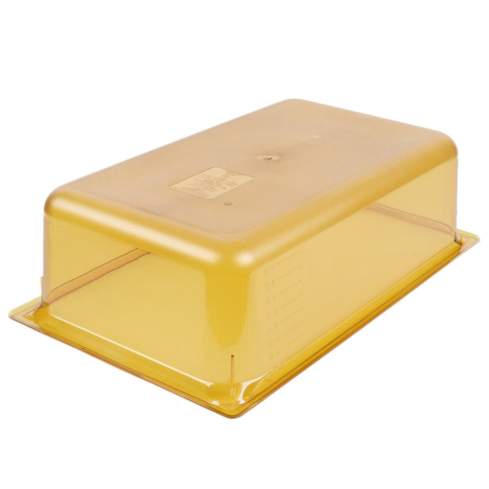 Amber Plastic High-Temperature Food Pan E20984